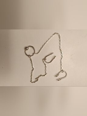 Nipple Clamps with chain Sterling Silver